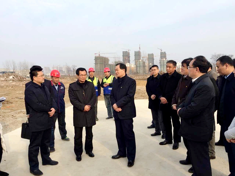 副省长张曙光到华力承建的临泉县两工地调研