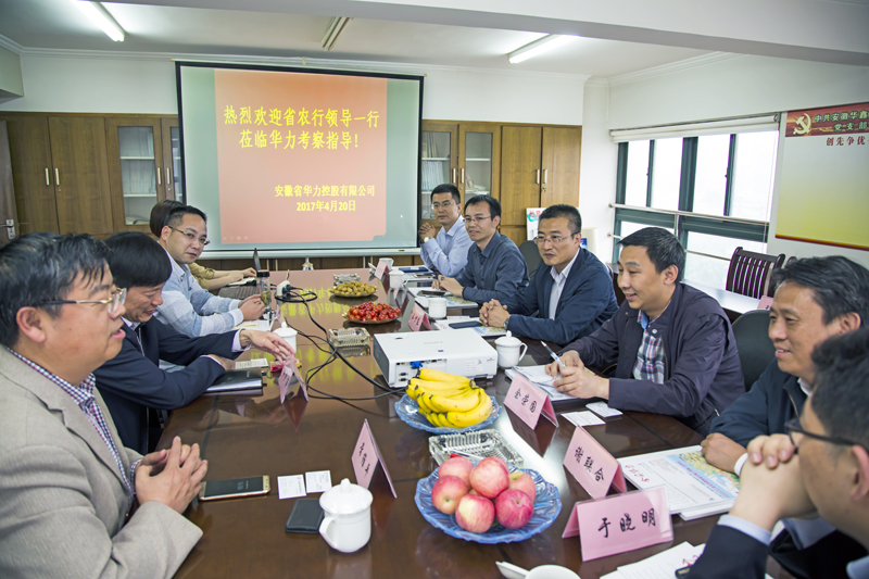 中国农行安徽分行营业部党委委员王少东一行来华力洽谈交流